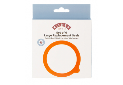 Kilner Large Replacement Seals (fit 3 Litre Kilner Clip Top Jars) x 6	